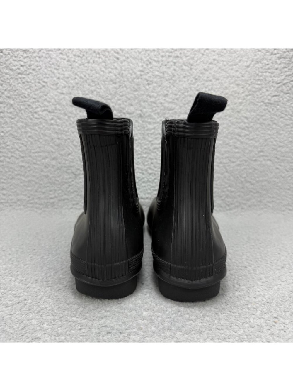 Hunter Boots Womens 10 Shoes Black Rubber Original Chelsea Rain Waterproof Ankle - Picture 5 of 11